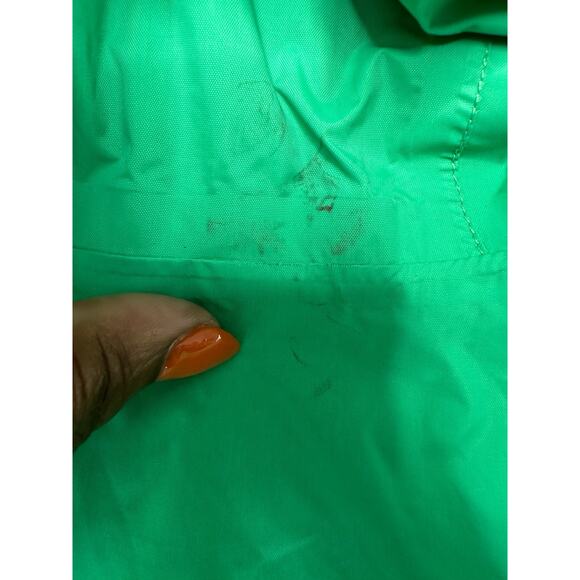 The North Face Girl's Green Basic Nylon Outdoor Hooded Zip Up Jacket Size 14/16 - Picture 4 of 15